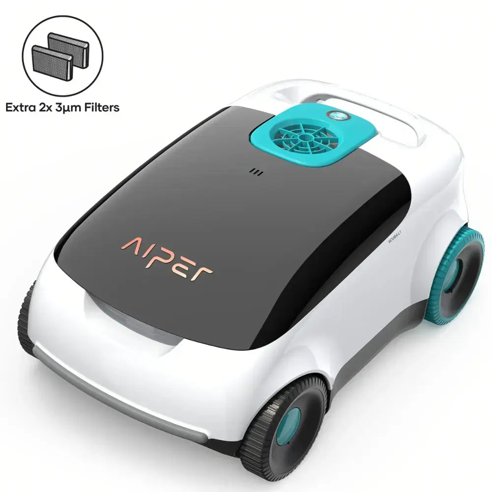 Aiper - Scuba L1 Cordless Robotic Pool Cleaner for Above-Ground Pools up to 1100sq.ft, Bumper Protection, Automatic Pool Vacuum - White