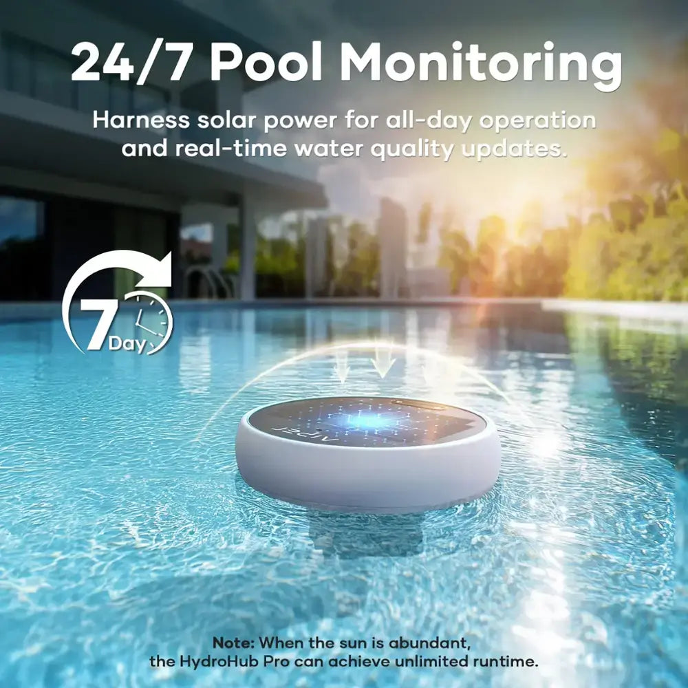 Aiper - HydroComm Pro: Water Quality Monitor with Underwater Communication for Scuba X1 Series, Tracks TDS, EC, pH, Temp & ORP - White