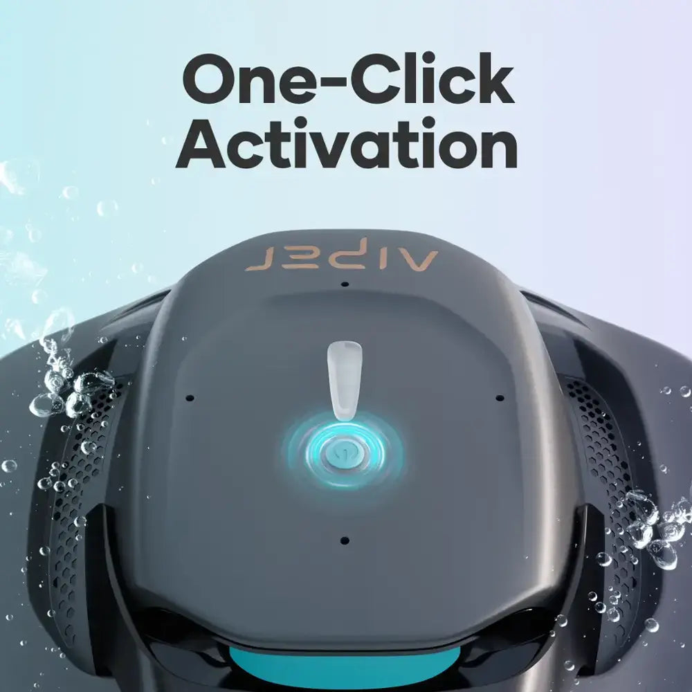 Aiper - SG 800B for Above Ground Pools 860sq.ft, 22GPM Suction Power Cordless Robotic Pool Vacuum - Gray