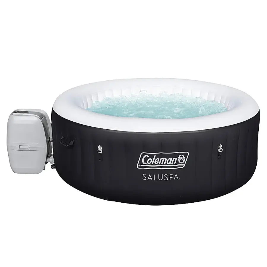 Coleman - 4 Person Portable Inflatable Outdoor Hot Tub - Black