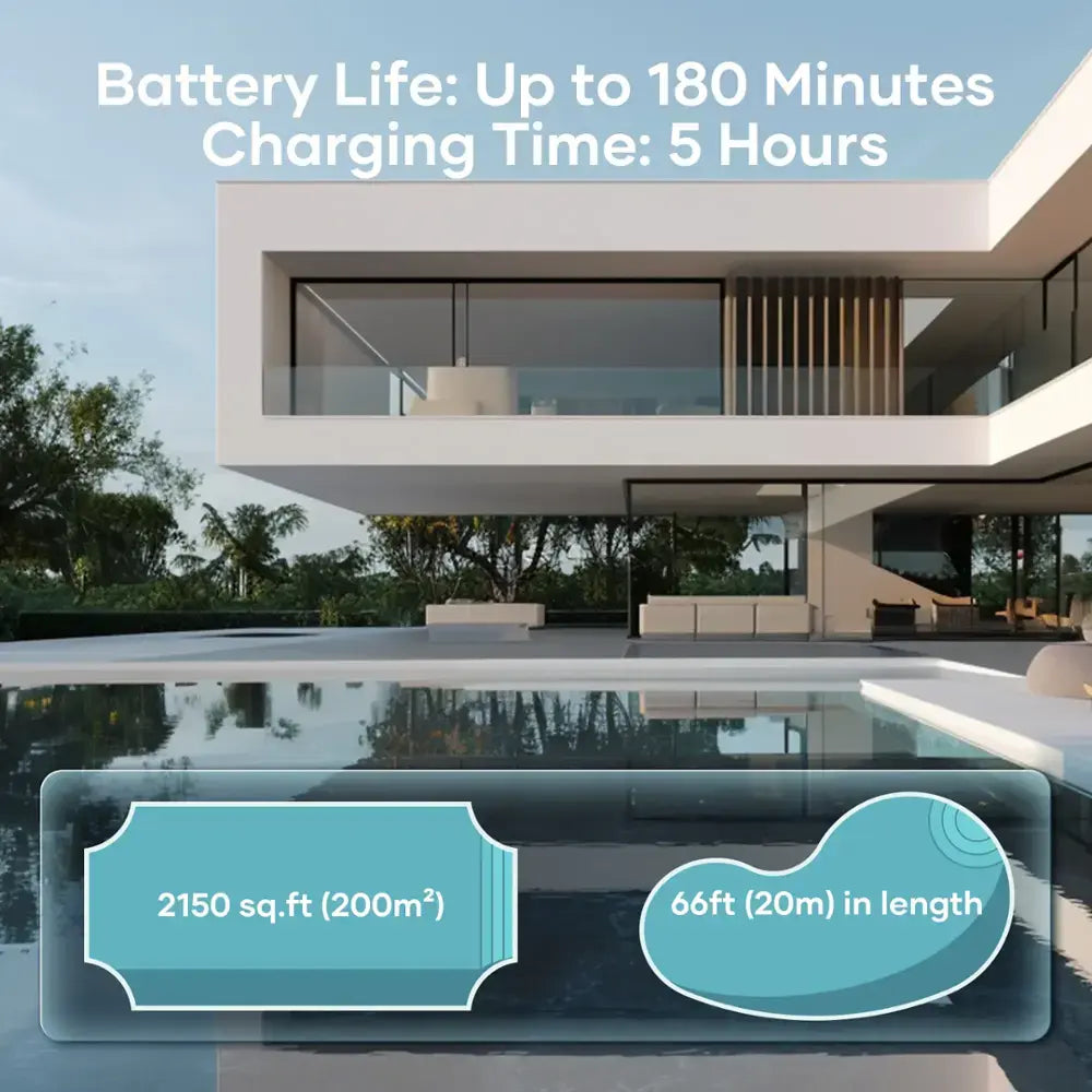 Aiper - Scuba X1 Pro: Adaptive Robotic Pool Cleaner, Max Coverage Ultra-Fine Filtration, Works with HydroComm Pure, 6,600 GPH - Gray