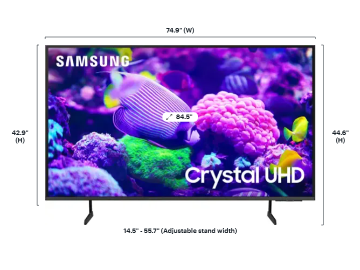 Samsung - 85” Class DU7200 Series Crystal UHD 4K Smart Tizen TV (2024)
