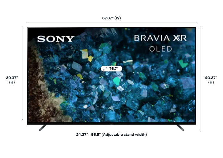 Sony - 77" Class BRAVIA XR A80L OLED 4K UHD Smart Google TV (2023)
