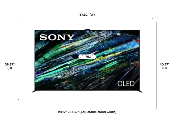 Sony - 77" class BRAVIA XR A95L OLED 4K UHD Smart Google TV (2023)