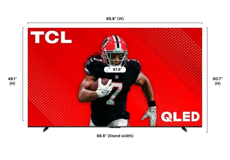 TCL - 98" Class Q6-Series 4K UHD HDR QLED Smart Google TV (2024)