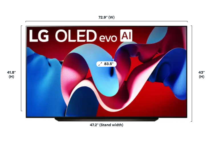 LG - 83" Class C4 Series OLED evo 4K UHD Smart webOS TV (2024)