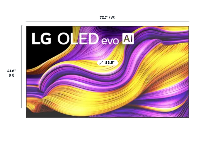 LG - 83" Class G5 Series OLED evo AI 4K UHD Smart webOS TV with One Wall Design (2025)