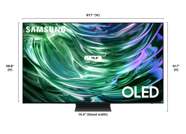 Samsung - 77" Class S90D Series OLED 4K UHD Smart Tizen TV (2024)