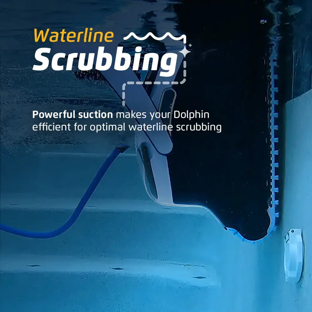 Dolphin - Explorer E40 Automatic Robotic Pool Vacuum Cleaner with Wi-Fi, Wall Climbing Capability, Waterline Scrubber Brush - Wi-Fi Connectivity