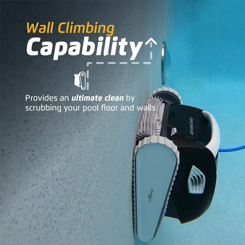 Dolphin - Explorer E30 Wi-Fi Automatic Robotic Pool Vacuum Cleaner, Wall Climbing, Waterline Scrubber Brush, Pools 50 FT in Length - Wi-Fi Connectivity