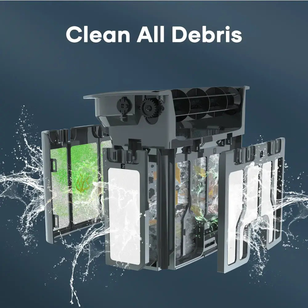 Aiper - Scuba X1 Pro Max: All-in-One Robotic Pool Cleaner with FlexiPath™ 2.0, OmniSense+™ 2.0, TVC Engine, and App Control - Gray