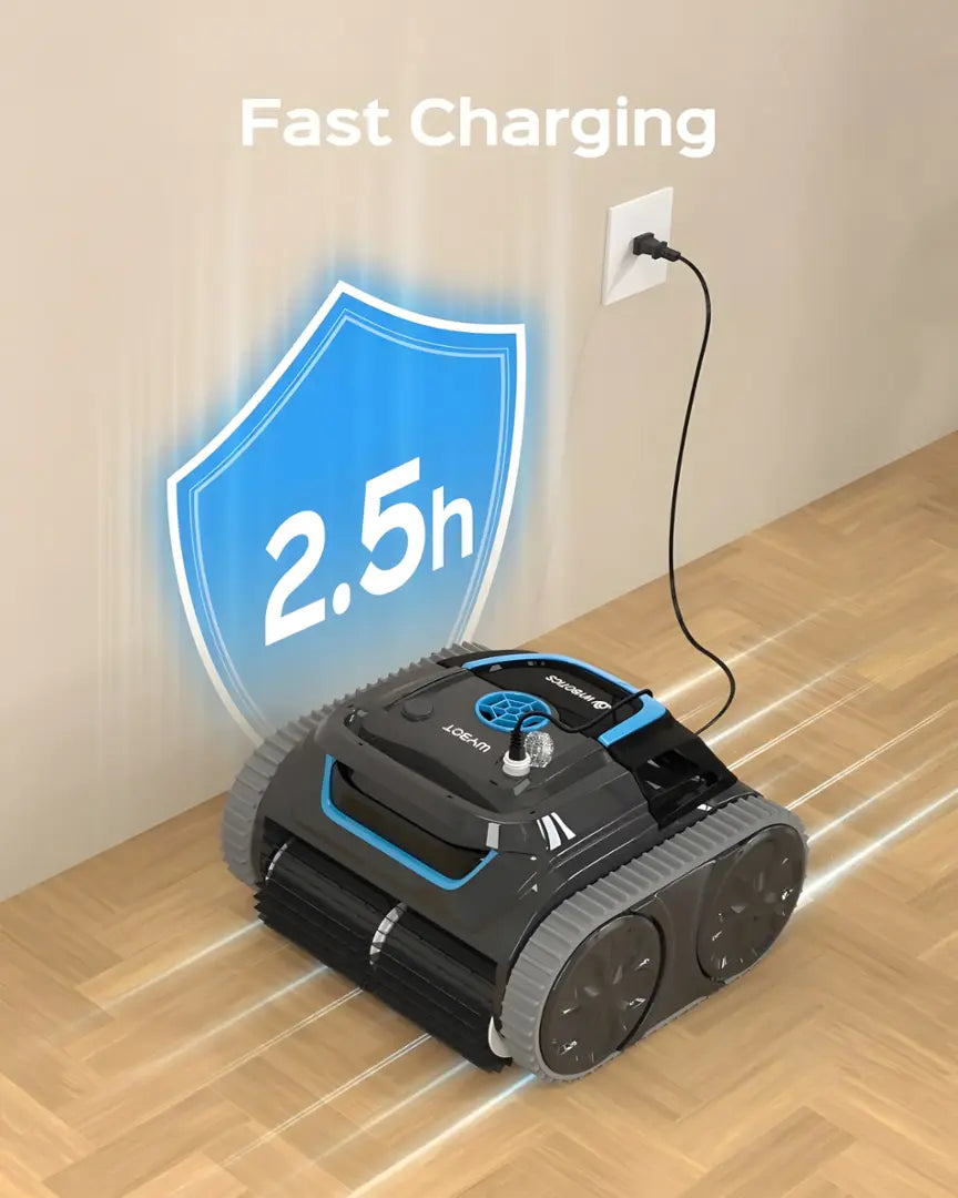 Wybot - S1 Cordless Robotic Pool Cleaner for In-Ground Pools up to 1300sq.ft, Pool Vacuum wiht Infrared Sensors - Gray