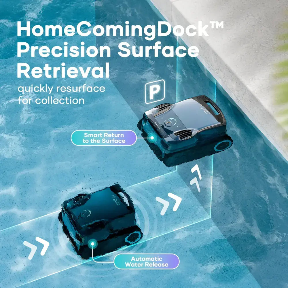 Aiper - Scuba X1 Pro Max: All-in-One Robotic Pool Cleaner with FlexiPath™ 2.0, OmniSense+™ 2.0, TVC Engine, and App Control - Gray