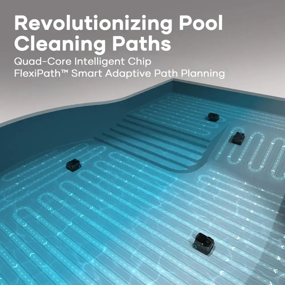 Aiper - Scuba X1 Pro Max: All-in-One Robotic Pool Cleaner with FlexiPath™ 2.0, OmniSense+™ 2.0, TVC Engine, and App Control - Gray