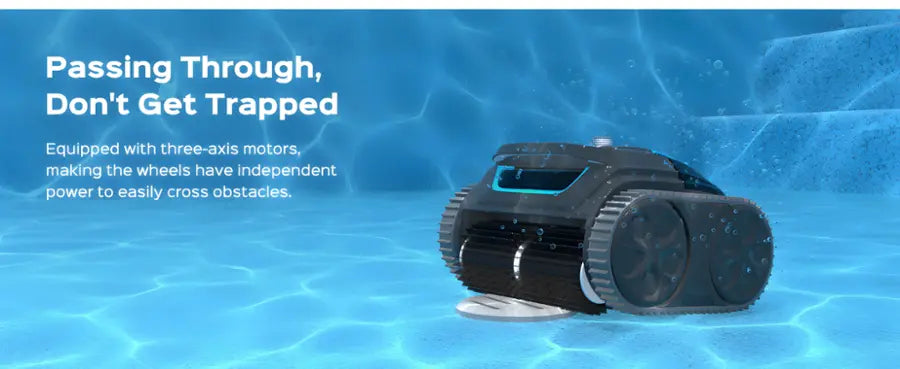 Wybot - S1 Cordless Robotic Pool Cleaner for In-Ground Pools up to 1300sq.ft, Pool Vacuum wiht Infrared Sensors - Gray
