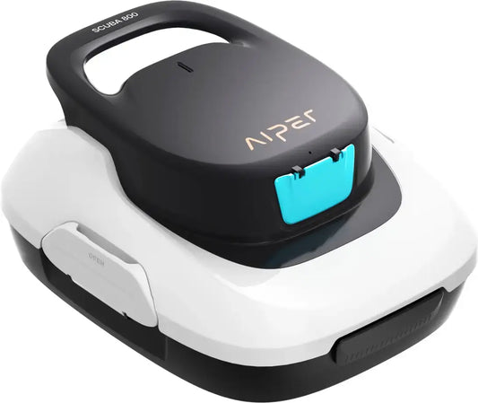 Aiper - Scuba 800 Cordless Robotic Pool Cleaner for Flat Above-Ground Pools up to 860sq.ft, Automatic Pool Vacuum - White